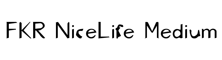 FKR NiceLife Medium  Descarca Fonturi Gratis