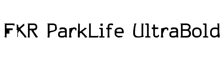 FKR ParkLife UltraBold Fonte