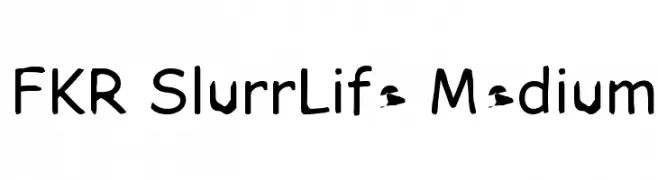 FKR SlurrLife Medium  Frei Schriftart Herunterladen