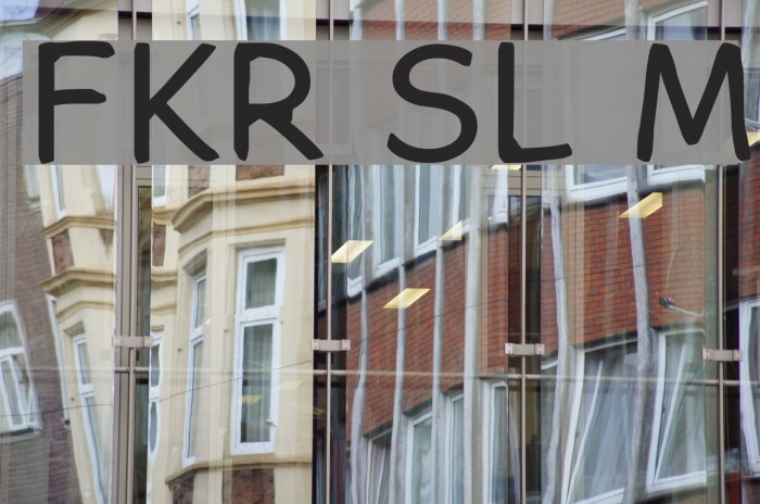 FKR SlurrLife Medium Font examples