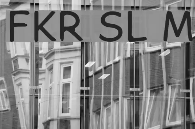 FKR SlurrLife Medium Font examples