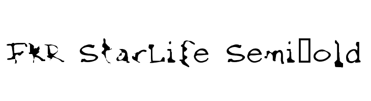 FKR StarLife SemiBold  フリーフォントのダウンロード