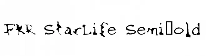 FKR StarLife SemiBold  Frei Schriftart Herunterladen