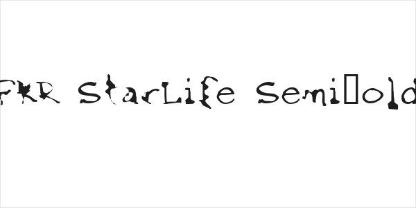 FKR StarLife SemiBold Logo