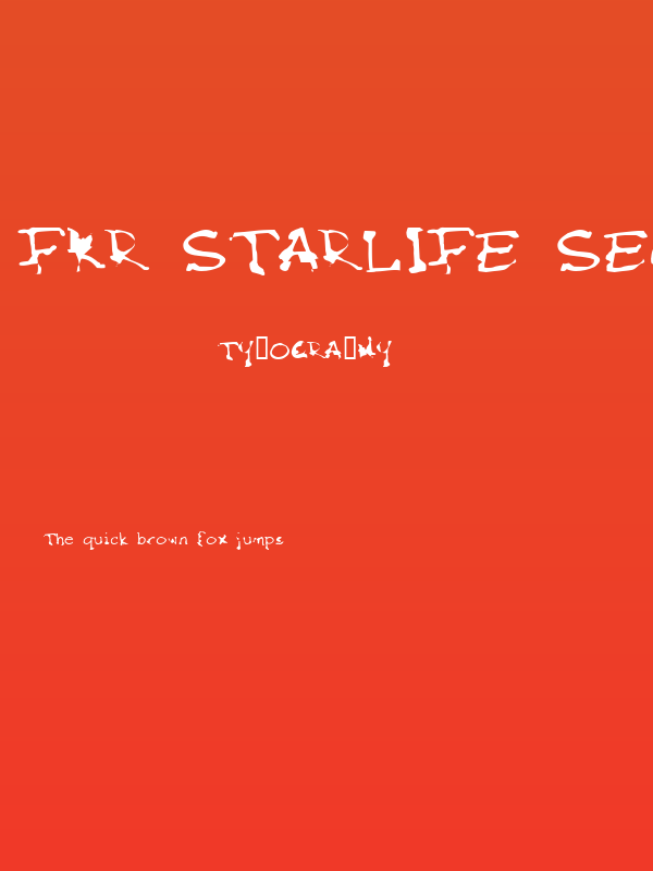 FKR StarLife SemiBold Poster
