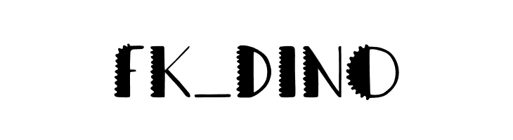 FK_Dino  नि: शुल्क फ़ॉन्ट्स डाउनलोड
