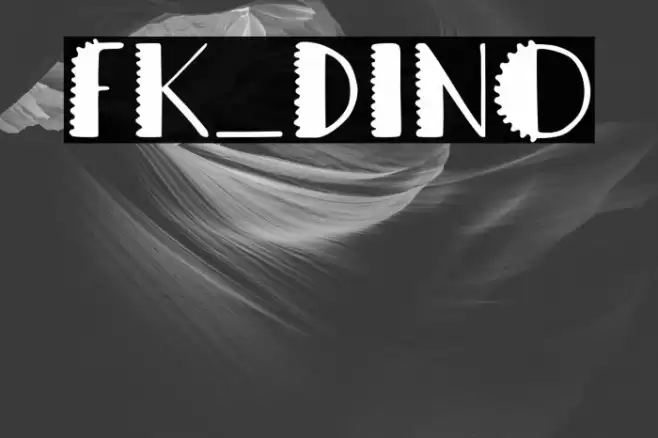 FK_Dino Font examples