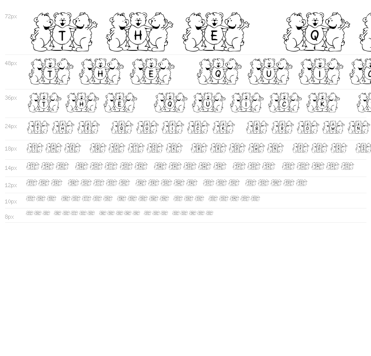 FL Beary Good Friends Waterfall