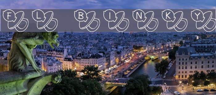 FL Binky Font examples