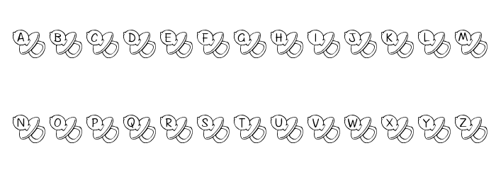 FL Binky Font LOWERCASE