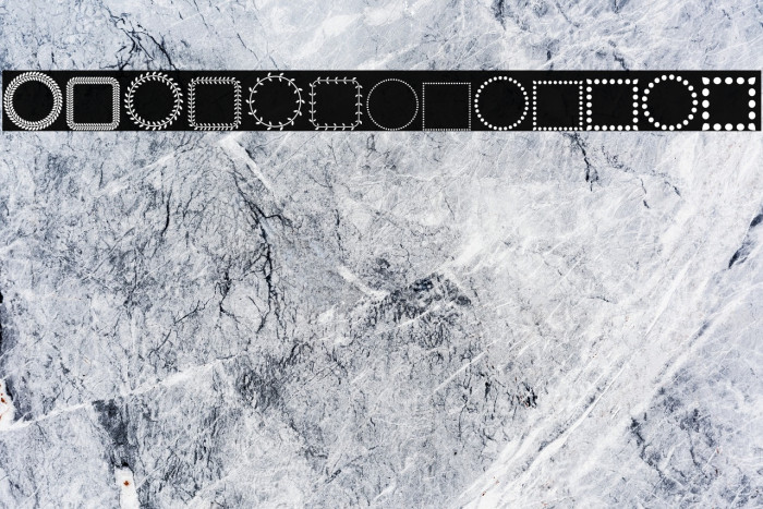FL Fancy Frames Font examples