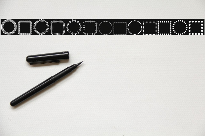 FL Fancy Frames Font examples