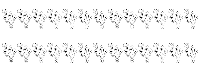 FL Firehouse Pup Font LOWERCASE