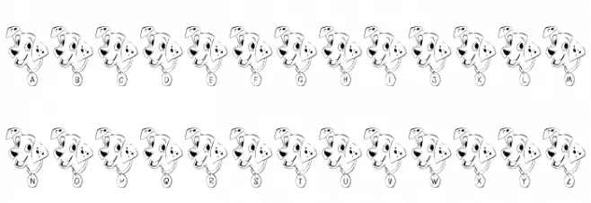 FL Firehouse Pup Caratteri MINUSCOLO