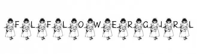 FL Flower Girl  フリーフォントのダウンロード