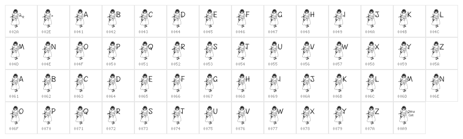 FL Flower Girl Character Map
