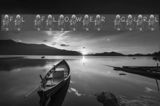 FL Flower Girl Font examples