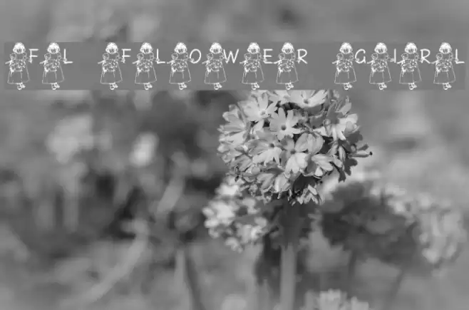 FL Flower Girl Font examples