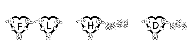 FL Heart Dark Font