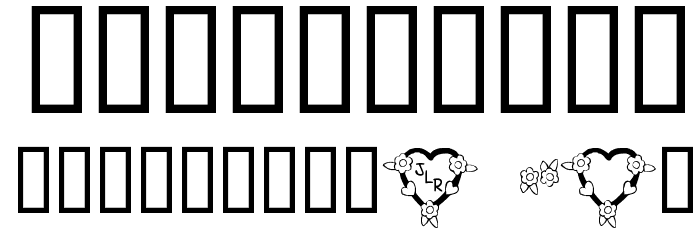 FL Heart Dark Font OTHER CHARS