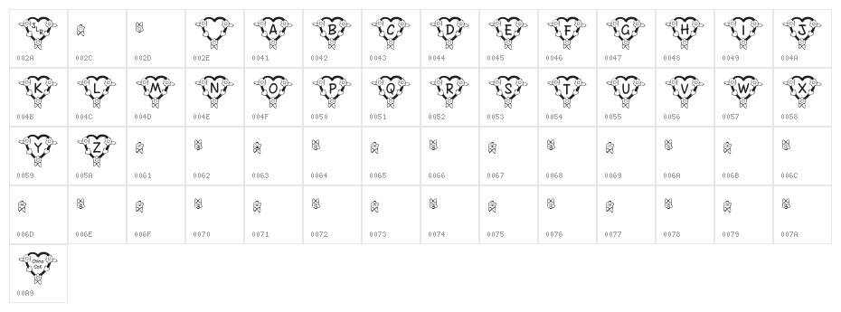 FL Heart Dark Character Map