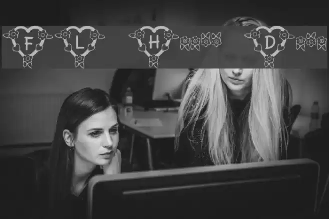 FL Heart Dark Font examples