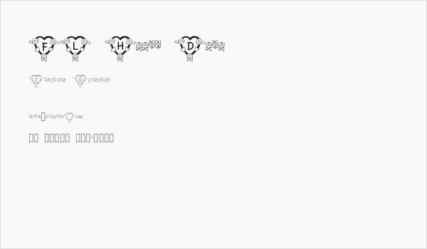 FL Heart Dark Business Card