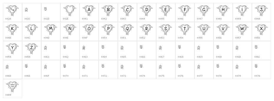 FL Heart Light Character Map