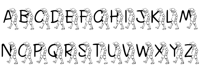 FL Kiddles Font LOWERCASE