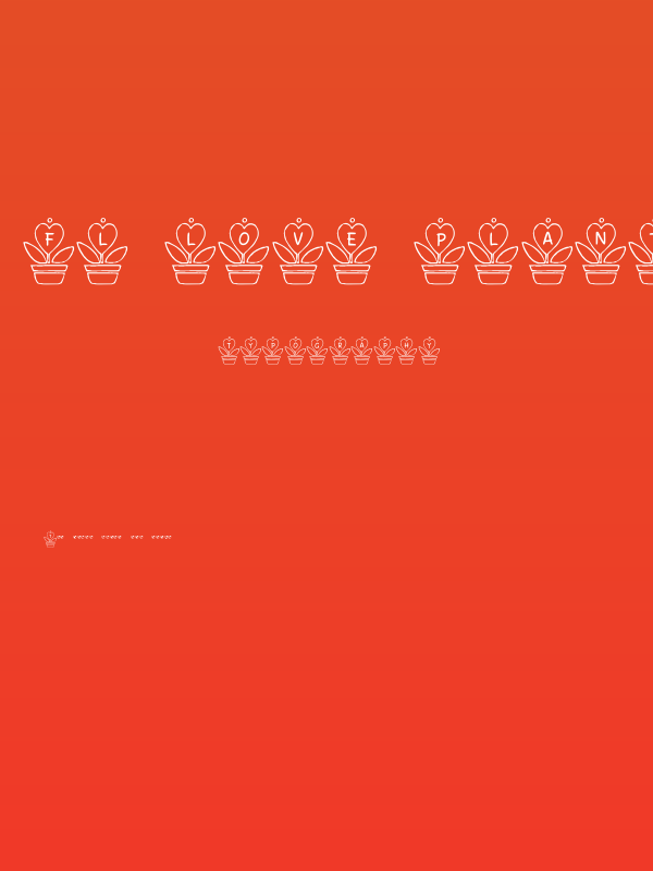 FL Love Plant Poster