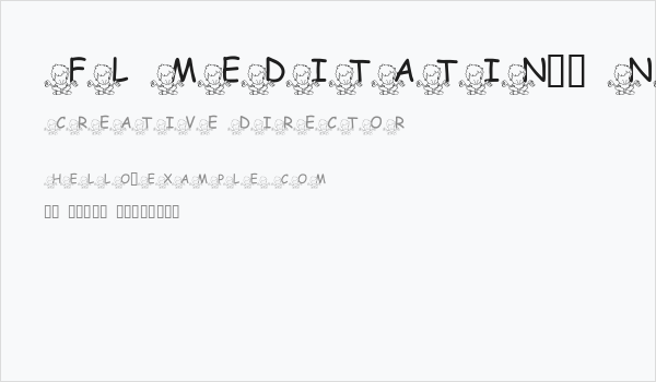 FL Meditatin' Nate Business Card