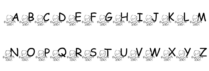 FL Meditatin' Nate Font LOWERCASE