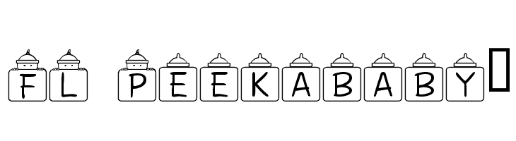 FL Peekababy! Font