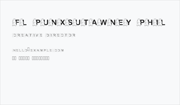 FL Punxsutawney Phil Business Card