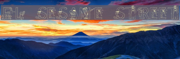 FL Sesame Street Font examples