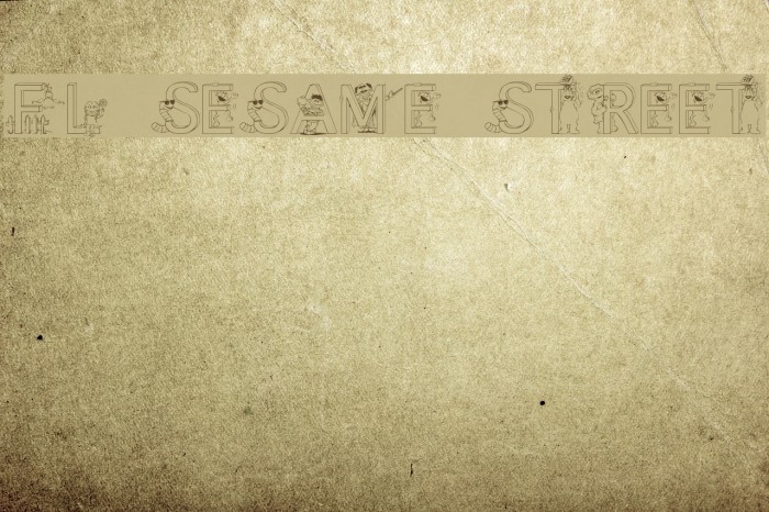 FL Sesame Street Font examples