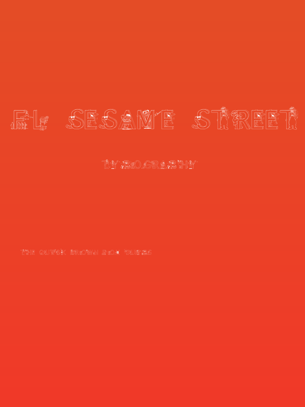 FL Sesame Street Poster