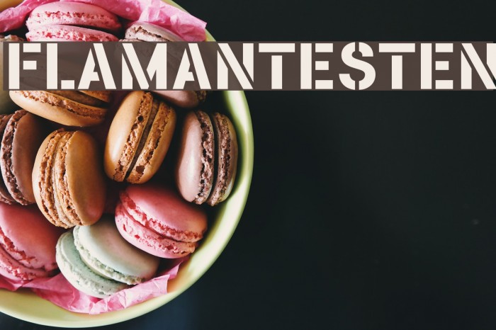 FLAMANTESTEN Font examples