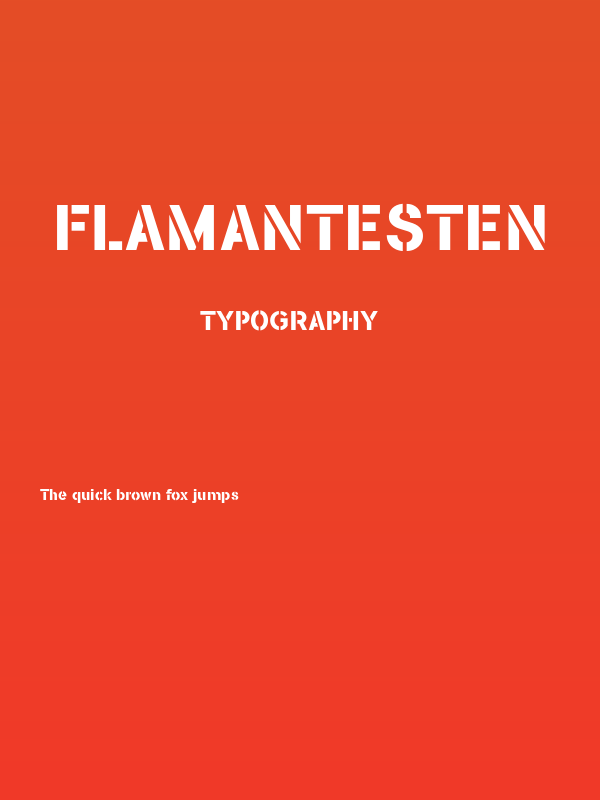FLAMANTESTEN Poster