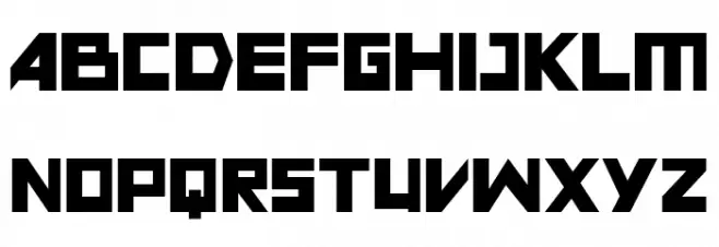 FLASTY Regular Шрифта ВЕРХНИЙ