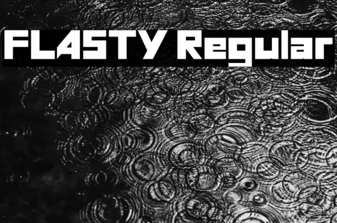 FLASTY Regular Fonte examples
