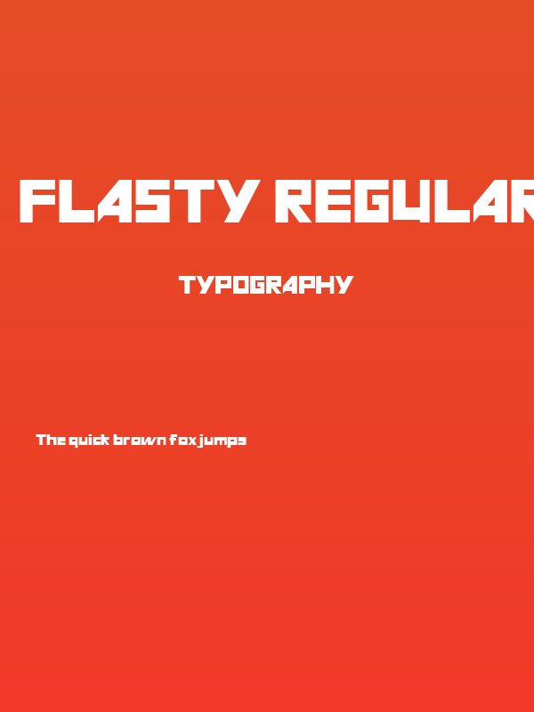 FLASTY Regular Poster