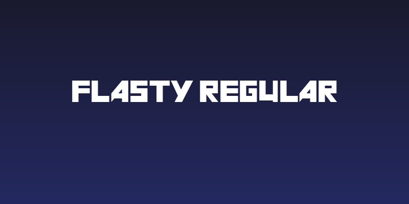FLASTY Regular Social Header