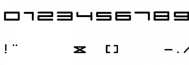 FLATS Font OTHER CHARS