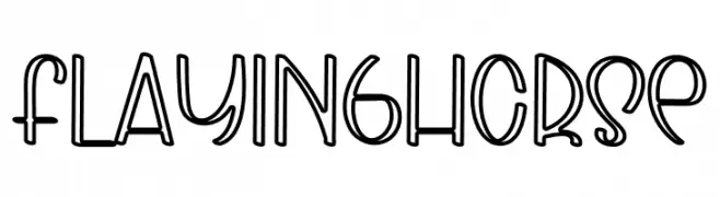 FLAYING HORSE  Frei Schriftart Herunterladen