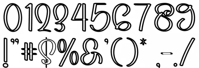 FLAYING HORSE Font OTHER CHARS