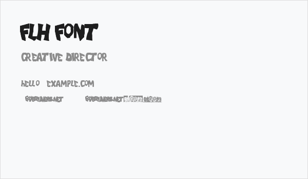 FLH-Font Business Card