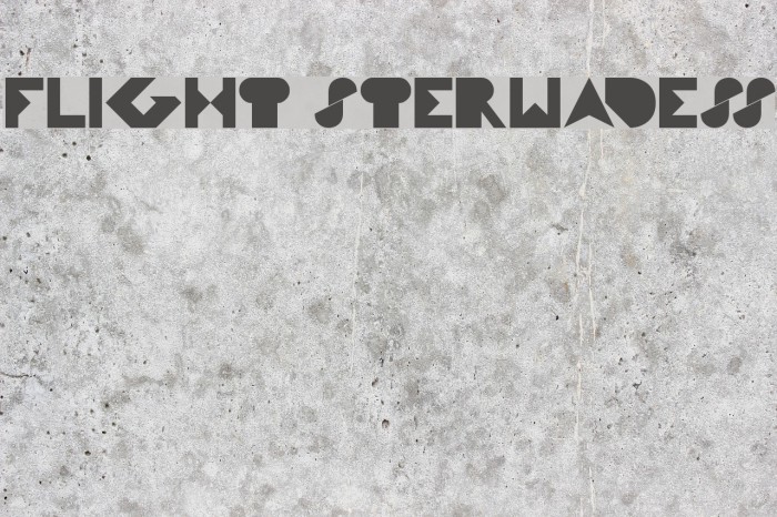 FLIGHT STERWADESS Font examples