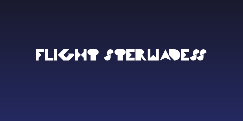 FLIGHT STERWADESS Social Header