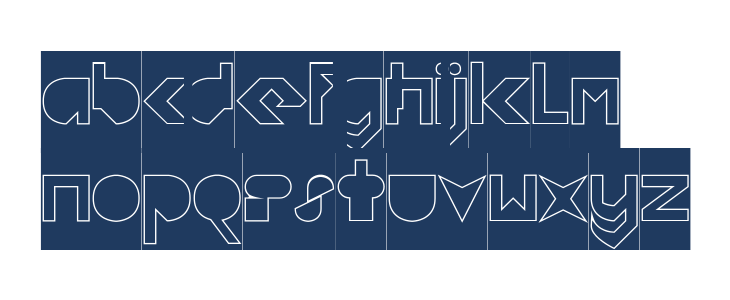 FLIGHT STEWARDESS-Hollow-Invers Lowercase